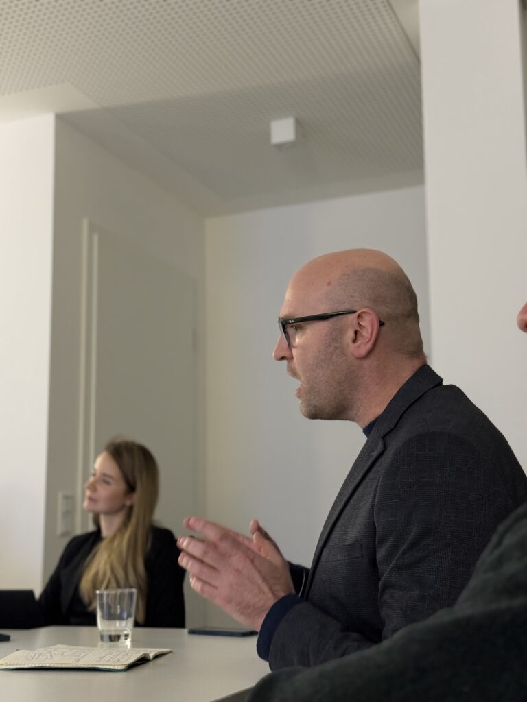 Dr Daniel Sprick speaking