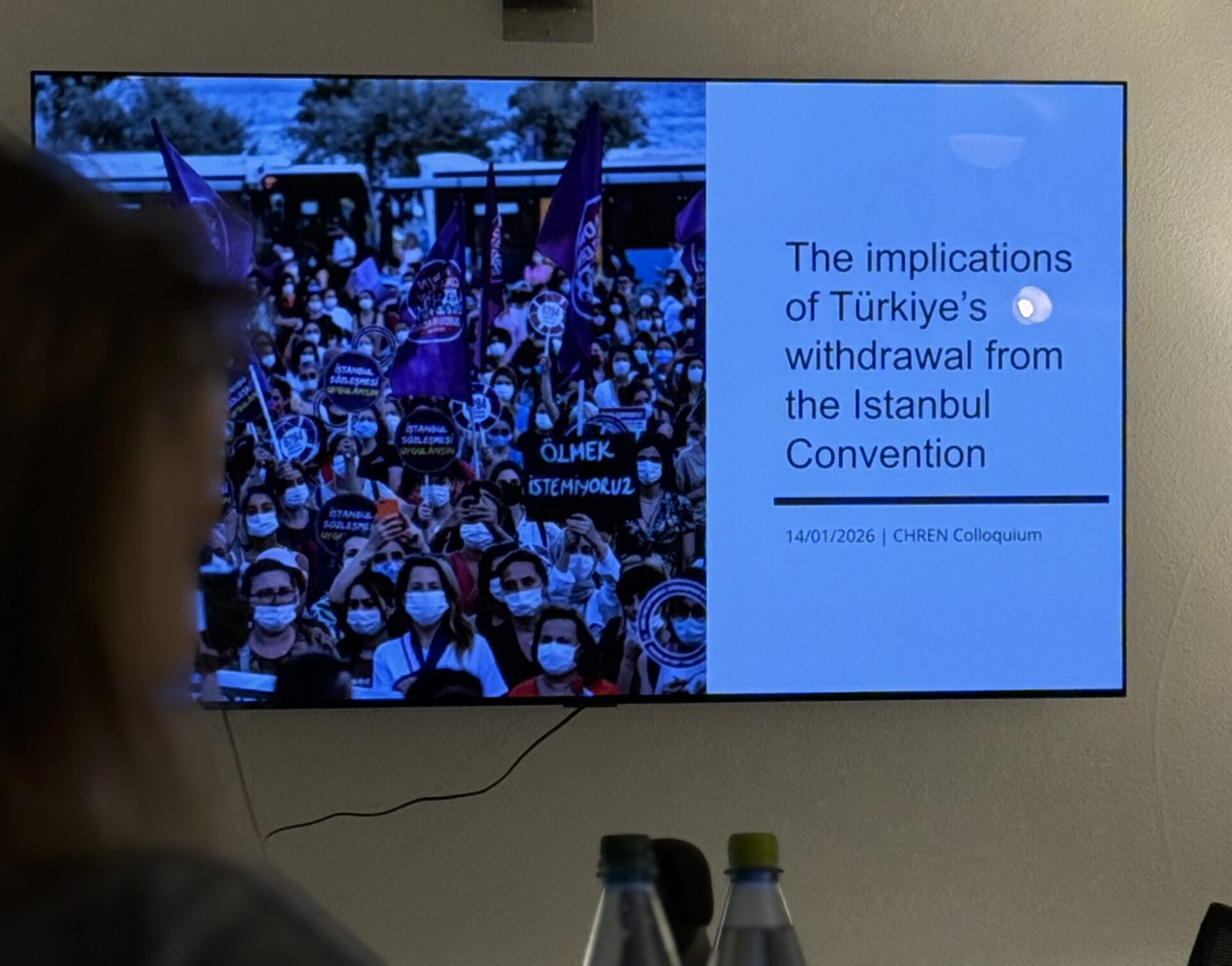 Presentation cover picture "The implications of Türkiye's withdrawal from the Istanbul Convention"